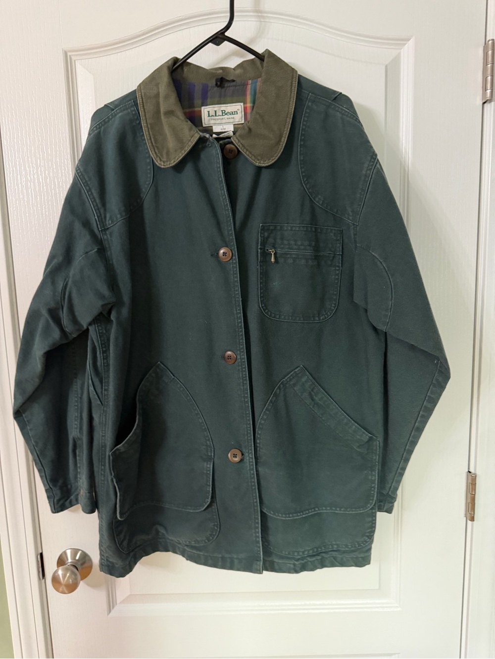 Women’s L.L. Bean Green Barn Jacket, sz Lg